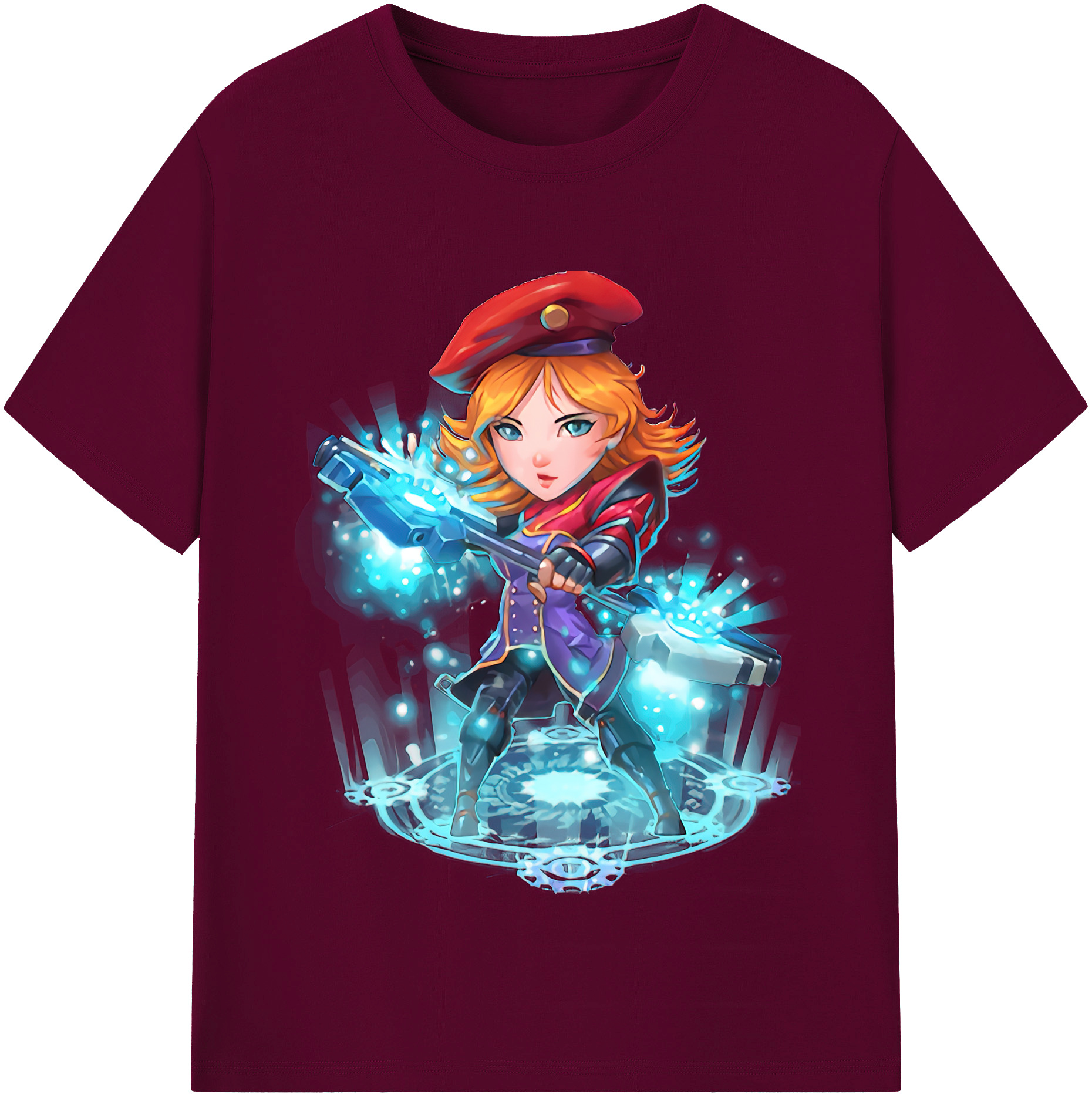 （画像用） リーグ・オブ・レジェンド League of Legends LOL レディースカジュアルプリントTシャツ（綿100％）